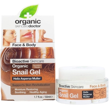 Гель для лица и тела с экстрактом секрета улитки Dr. Organic Bioactive Skincare Snail Gel 50 мл - Pampik