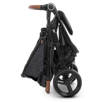 Коляска El Camino X4 ME 1024 Black Lines, черная (25430) - Pampik - 6
