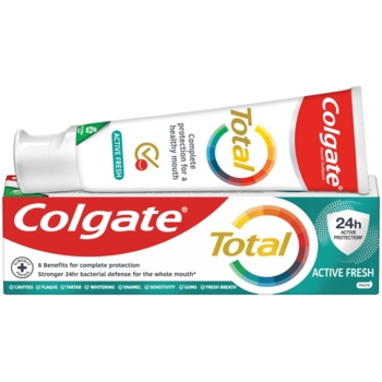 Зубна паста Colgate Total Active Freshness антибактеріальна, багатофункціональна, 75 мл - Pampik - 4