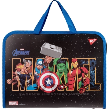 Папка-портфель Yes Marvel Avengers, A4, на молнии (491983) - Pampik