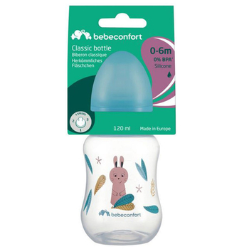 Бутылочка для кормления Bebe Confort Standard Neck Bottle Little Buddies, 120 мл, голубая (3102202070) - Pampik