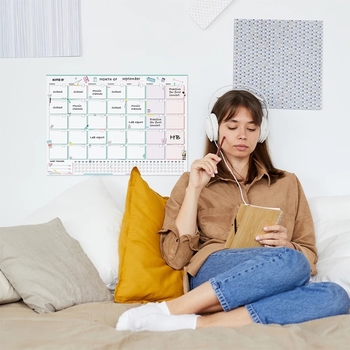 Планер настінний Kite Lady на місяць сухостираємий А3 (K22-470-4) - Pampik - 4