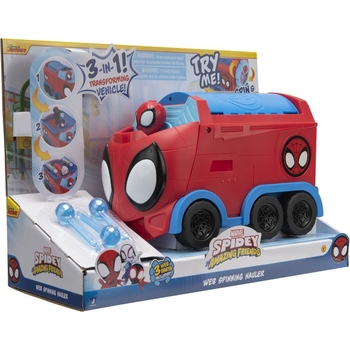 Машинка Spidey Deluxe Feature Vehicle Web Spinning Hauler Павутинний тягач (SNF0081) - Pampik - 2