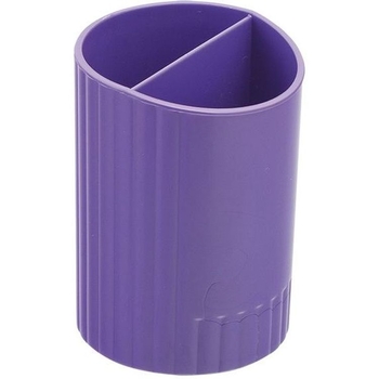 Стакан для письмового приладдя ZiBi Sferik круглий на два відділення фіолетовий (ZB.3000-07) - Pampik