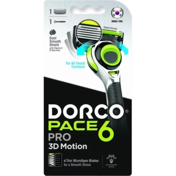 Бритва системна Dorco Pace6 Pro 3D Motion 6 лез - Pampik