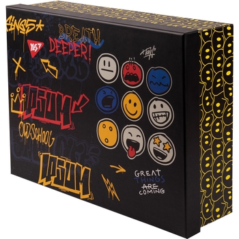 Настільний органайзер у наборі Yes Melt Smile, картон, 4 предмети, різнобарвний (450131) - Pampik - 6