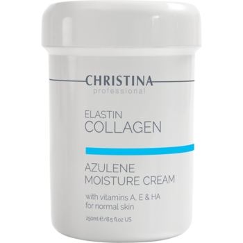Увлажняющий крем для нормальной кожи Christina Elastin Collagen Azulene Moisture Cream with Vitamins A, E & HA 250 мл - Pampik