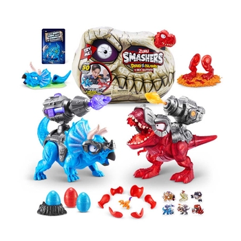 Набір Zuru Smashers Monster Wheels Dino Island Red Dino Skull (74102A) - Pampik - 2