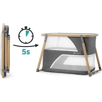 Ліжко-манеж 4 в 1 Kinderkraft Sofi сіре (00-00158099) - Pampik - 9