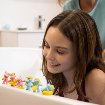 Ароматна бомбочка для ванни з іграшкою Inkee Бегемотики в асортименті (43417) - Pampik - 5