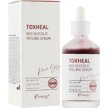 Пілінг-сироватка Esthetic House Toxheal Red Glycolic Peeling Serum глікогелева, 100 мл - Pampik