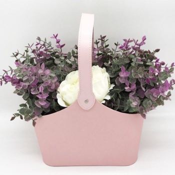 Подарочная коробка UFO Flowers, 23х18x17 см, розовый (W9569 PINK BOX Flowers) - Pampik - 2