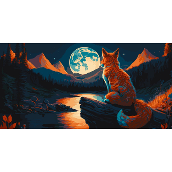 Картина за номерами ArtCraft Нічний спокій 40x80 см (11525-AC) - Pampik