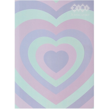 Блокнот ZiBi Pattern Kids Line А-5 у клітинку 64 аркуші рожевий (ZB.12767-10) - Pampik