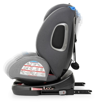 Автокресло El Camino Absolute ME 1079 Royal Gray серое (24626) - Pampik - 8