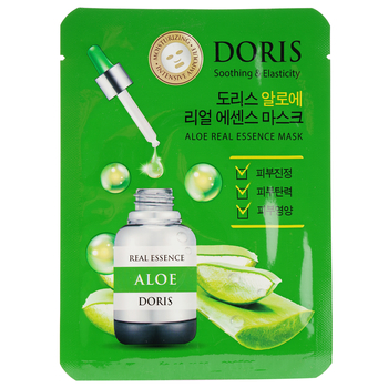 Маска для лица Jigott Doris Aloe Real Essence Mask Алоэ, 25 мл - Pampik