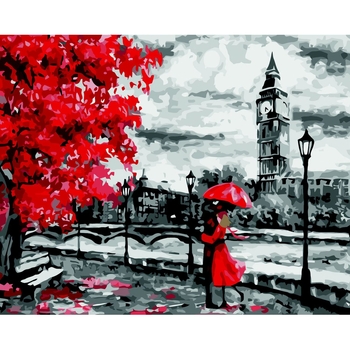 Картина за номерами ZiBi Art Line Червоні акценти 40х50 см (ZB.64200) - Pampik