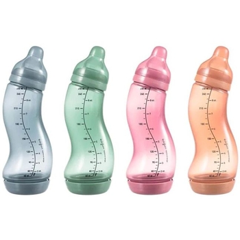 Антиколиковая бутылочка для кормления Difrax S-bottle Natural Trend Sage с силиконовой соской 250 мл (706T Sage) - Pampik - 6