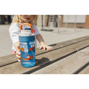 Пляшка для води дитяча Kambukka Lagoon Kids Road Dogs, 400 мл, синій (11-04044) - Pampik - 9