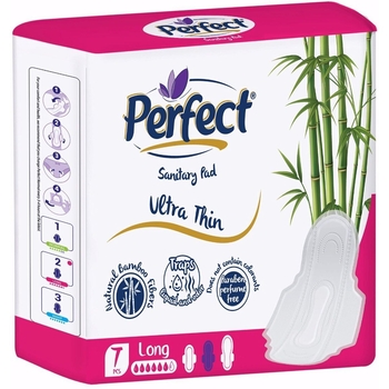 Прокладки ультратонкі Perfect Natural Ultra Thin Long 7 шт. - Pampik