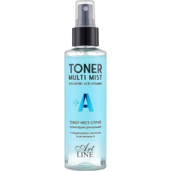 Тонер міст-спрей для обличчя Art Line Toner Multi Mist Hyaluronic Acid + Vitamin A 150 мл - Pampik