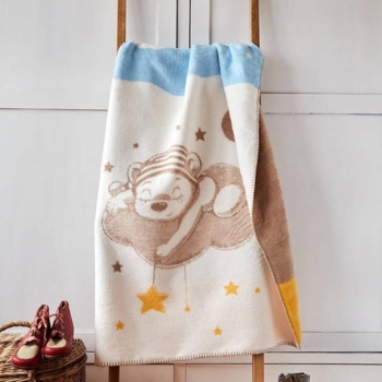 Плед-покрывало Papaella Baby Медвежонок Соня 120х90 (8000029918) - Pampik