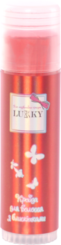 Крейда для волосся Lukky, з блискітками та ароматом вишні, блістер, 10 г, червоний (T18859) - Pampik