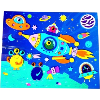 Набір для творчості Аплі Краплі М'яка аплікація Космос (МА-12) - Pampik