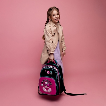 Рюкзак шкільний Yes S-91 Lovely Smile, черный с малиновым (559390) - Pampik - 14