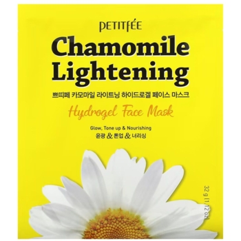 Гідрогелева маска для обличчя Petitfee Chamomile Lightening Hydrogel Face Mask Ромашка, 32 г, 1 шт. - Pampik