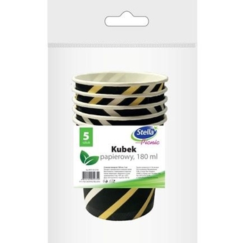 Набір одноразових стаканів Stella Еко, паперові, 5 шт. - Pampik