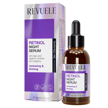 Сыворотка для лица Revuele Retinol, ночная, увлажняющая, 30 мл - Pampik