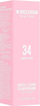 Парфумована вода W.Dressroom Dress & Living Clear Perfume No.34 Always Happy для одягу та дому 70 мл - Pampik - 2