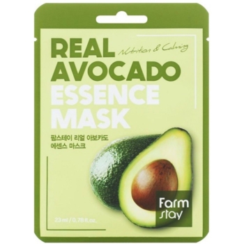 Маска для обличчя FarmStay Real Avocado Essence Mask з авокадо 23 мл - Pampik