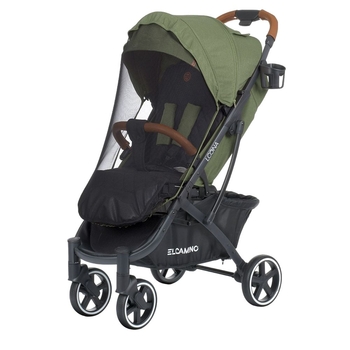 Прогулочная коляска El Camino Loona ME 1090-1 Olive Green, зеленая с черным (25381) - Pampik - 7