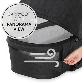 Универсальная коляска 2 в 1 Hauck Vision X Set Melange Black, черная (16523-2) - Pampik - 10