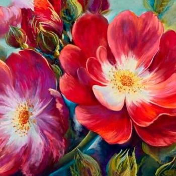 Алмазна мозаїка Santi Літня квітка, 40х40 см (954357) - Pampik