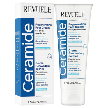 Відновлюючий крем для ніг Revuele Ceramide для сухої та дуже сухої шкіри, 80 мл - Pampik