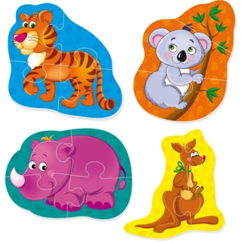 М'які бебі пазли Vladi Toys Малюк зможе Тигреня та друзі, 13 елементів (VT1106-72) - Pampik