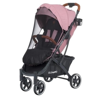 Прогулочная коляска El Camino Loona ME 1090-1 Blush Rose, розовая с черным (25529) - Pampik - 7