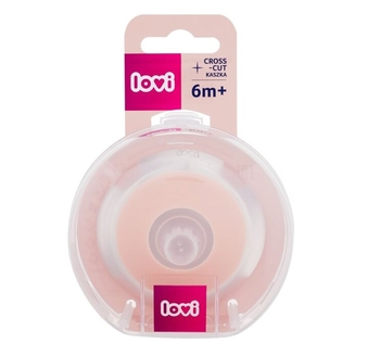Соска для пляшечки Lovi Mammafeel Cross-Cut, динамічна, 6+ міс. (18/735) - Pampik - 4