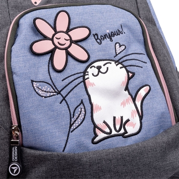 Рюкзак Yes S-85 Cats, синий с черным (552157) - Pampik - 9