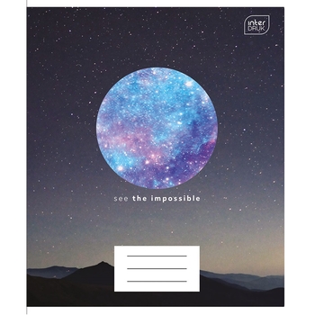 Набір учнівських зошитів Interdruk Premium Galaxy, лінія, А5+, 96 аркушів, 2 шт. (339546-2А) - Pampik