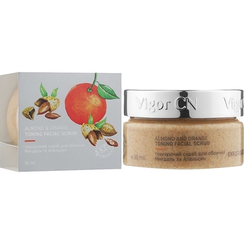 Скраб для лица Vigor CN Апельсин и Миндаль 100 мл - Pampik - 2