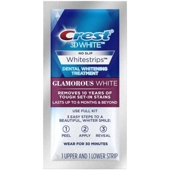 Відбілюючі смужки для зубів Crest 3D White Whitestrips Glamorous White - Pampik