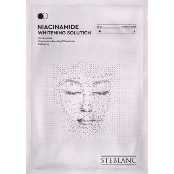 Тканинна маска для обличчя Steblanc Niacinamide Whitening Solution Освітлююча з ніацинамідом, 25 г - Pampik