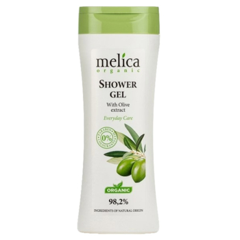 Гель для душу Melica Organic з екстрактом оливкової олії, 250 мл - Pampik