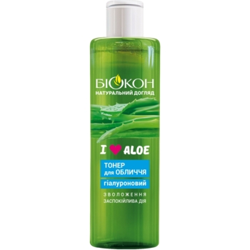 Тонер для лица Біокон I love aloe гиалуроновый 200 мл - Pampik