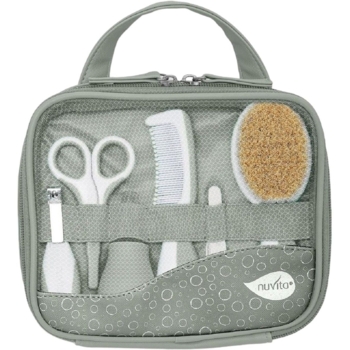 Набір для догляду за дитиною Nuvita Великий, 0+ міс., сіро-зелений (NV1146GREEN) - Pampik