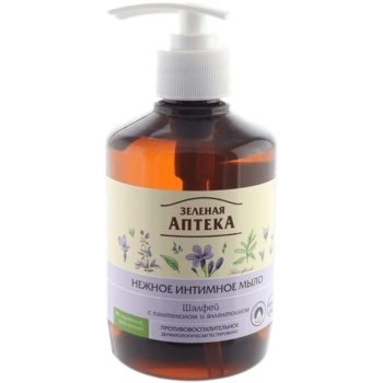 Жидкое мыло для интимной гигиены Зеленая Аптека Шалфей 370 мл - Pampik